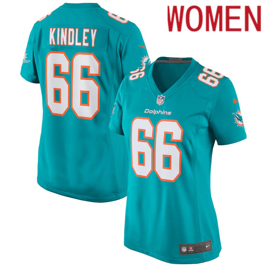 Women Miami Dolphins #66 Solomon Kindley Nike Green Game NFL Jersey->women nfl jersey->Women Jersey
